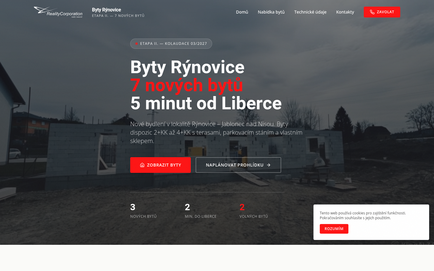 Náhled webu Bytyrynovice.cz