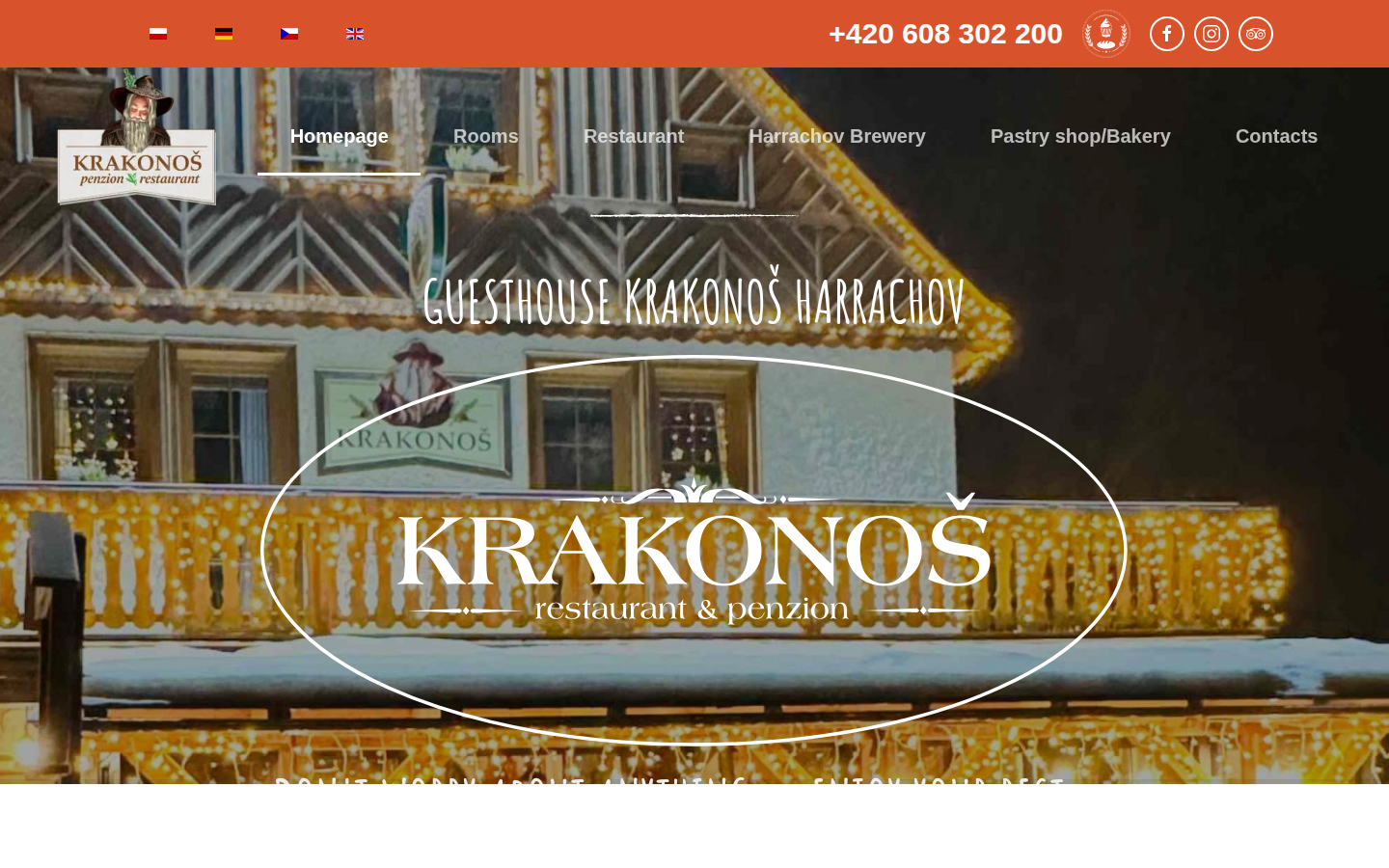 Náhled webu Penzion-krakonos.cz